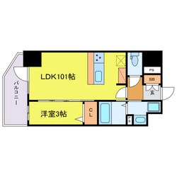 S-RESIDENCE福島玉川Unoの物件間取画像